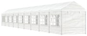 vidaXL Gazebo com telhado 20,07x2,28x2,69 m polietileno branco