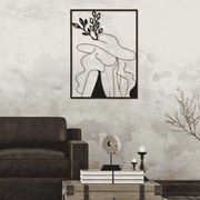 PAINEL DE PAREDE DE FERRO ELEGANT 60X1X80 CM PRETO