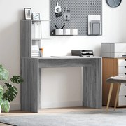 Mesa de Escrita Cinzenta Cinzento Sonoma Aglomerado de partículas