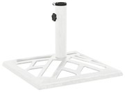 Base para guarda-sol ferro fundido 44x44x31 cm branco