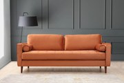 Sofá de 3 Lugares Rome – Laranja – 215x90x70 cm