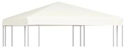 vidaXL Cobertura de gazebo 310 g/m² 3x3 m branco nata