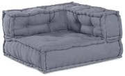 vidaXL Pouf Modular Cinza 140x70x36 Tecido