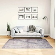 vidaXL Tapete lavável antiderrapante 120x180 cm cinzento