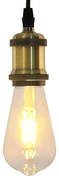 vidaXL Casquilhos de lâmpadas 2 pcs Bronze E27