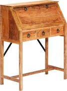 vidaXL Secretária 90x40x107 cm madeira de acácia maciça