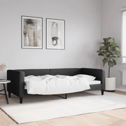 vidaXL Sofá-cama 90x200 cm tecido preto