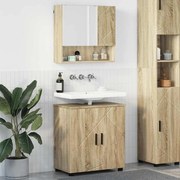 vidaXL Conjunto de Móveis para Banheiro 2 pcs Carvalho Sonoma