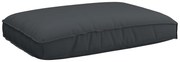 vidaXL Almofada Preto 120 x 80 x 12 cm Tecido Oxford