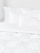 Capa de edredão em percal de algodão com acabamento tufado Phil