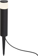 Luminária de Poste Exterior Moderna 12V Preta Incl. LED IP65 - Voltaire Palo
