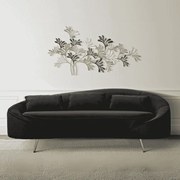 SOFÁ DE 3 LUGARES OSLO COM ALMOFADAS PRETO 185X84X68 CM