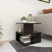 vidaXL Mesa de apoio 40x40x40 cm contraplacado preto