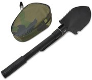 vidaXL Pá dobrável aço-carbono preto