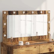 vidaXL Espelho de Toucador Madeira Antiga Madeira e Vidro 100 x 55 x 18 cm