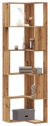 vidaXL Estante canto 5 prateleiras deriv. madeira carvalho artisiano