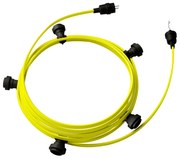 Ready-to-use 7,5m Lumet String Light with Kit with 5 black Lamp Holders Hook and Plug