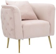 POLTRONA BUCARESTE ROSA 76X74X73 CM