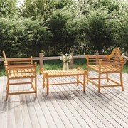 vidaXL Cadeiras de jardim 2 pcs 91x62x94 cm madeira de teca maciça