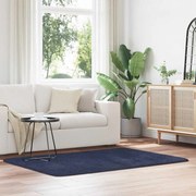 vidaXL Tapete shaggy de pelo alto NAVARRA 120x170 cm azul-marinho