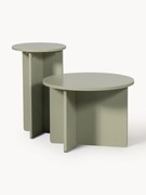 Conjunto de 2 - mesa de apoio verde/cinza Ronny