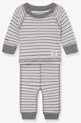 Camisa e leggings MATBELA para bebé MINI A TURE riscas cinzentas