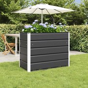 vidaXL Floreira Antracite 480 x 50 x 45 cm Aço Galvanizado