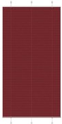 vidaXL Plissado Cego Bordéus Vermelho 105x200 cm Largura Tecido