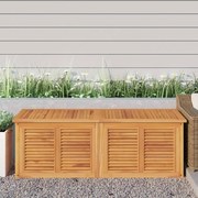 vidaXL Caixa de arrumação para jardim com saco 150x50x55cm teca maciça