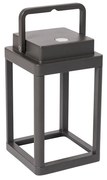 Candeeiro de mesa de exterior cinzento escuro com LED recarregável - Yara Moderno