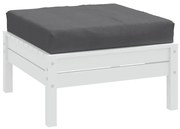 vidaXL Almofadão p/ paletes 60x60x9,5 cm mesclado tecido antracite