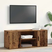 Armário para TV vidaXL Madeira Velha 100x35x40 cm Madeira Engenharia