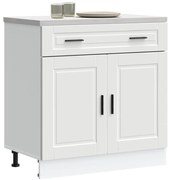 vidaXL Armário base de cozinha Porto derivados de madeira branco