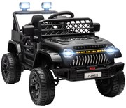 AIYAPLAY Carro Elétrico para Crianças Carro Elétrico Infantil UTV 12V com Velocidade Ajustável USB e Faróis 95x62,5x65 cm Preto | Aosom Portugal