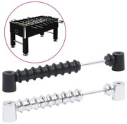 vidaXL Marcador de pontuação p/ matraquilhos 2 pcs preto e prateado