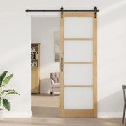 vidaXL porta interna com vidro "ORKDAL" 83x232x4 cm de madeira sólida de pinho