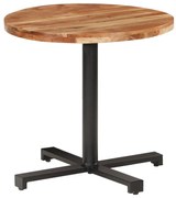 vidaXL Mesa de bistrô redonda Ø80x75 cm madeira de acácia maciça