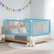 vidaXL Barra de segurança p/ cama infantil tecido 190x25 cm azul
