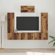 vidaXL Conjunto de móvel de TV 7 pcs Madeira Antiga 180 x 30 x 120 cm