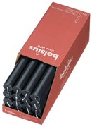 Bolsius Velas de mesa Shine 16 pcs 27 cm cinzento tempestade