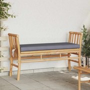 vidaXL Banco de Jardim com Almofada de 110 cm em Bambu