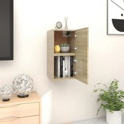 vidaXL Móveis de TV de parede 2 pcs 30,5x30x30 cm carvalho sonoma