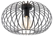 LED Candeeiro de teto inteligente preto 39 cm com Wi-Fi G95 - Johanna Design