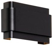 Candeeiro de parede industrial preto 2 luzes - Coen