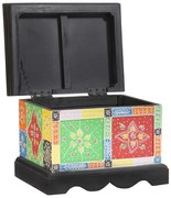 vidaXL Caixa de Armazenamento Multicolor 40 x 30 x 30 cm