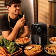 Fritadeira sem óleo Cecotec Cecofry Pixel 2500 Fritadeira manual e compacta sem óleo Fritadeira sem óleo de 2,5 L com tecnologia PerfectCook
