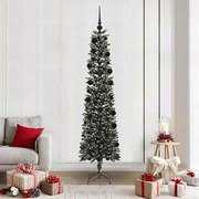 vidaXL Árvore de Natal Artificial Verde 210 cm PVC, Plástico e Aço