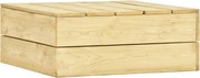 vidaXL Mesa de jardim 75x75x31 cm madeira de pinho impregnada