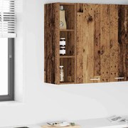 vidaXL Armário suspenso Madeira antiga 20 x 29,5 x 80 cm