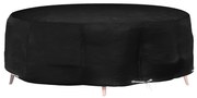 vidaXL Capa p/ espreguiçadeira ilha 10 ilhós Ø236x67 cm redondo